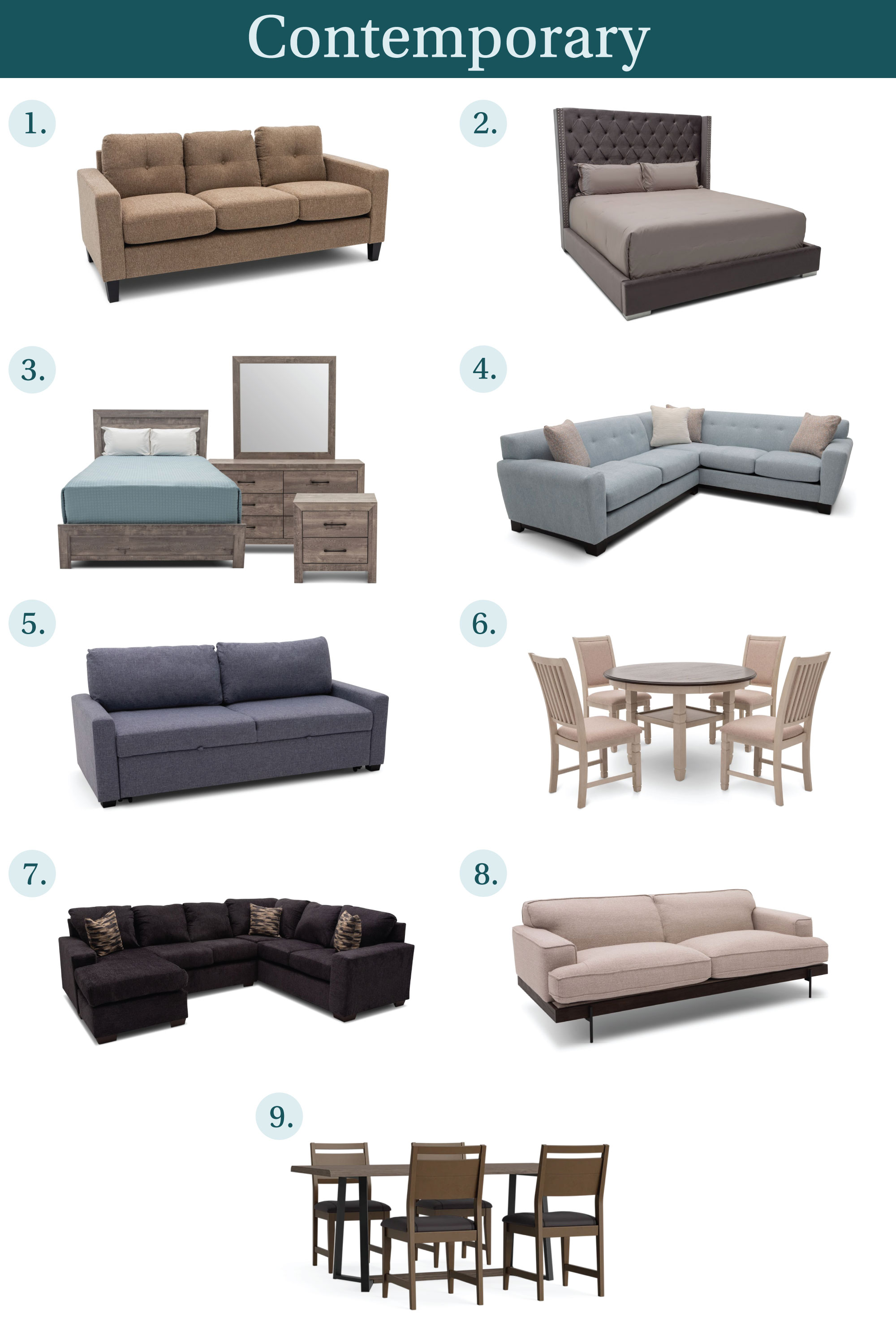 Used contemporary furniture discount