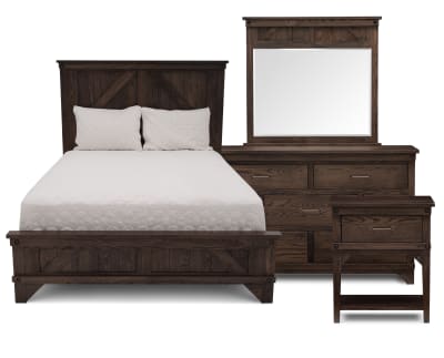 Product page for Cedar Lakes Amish 4 Pc. Bedroom Set