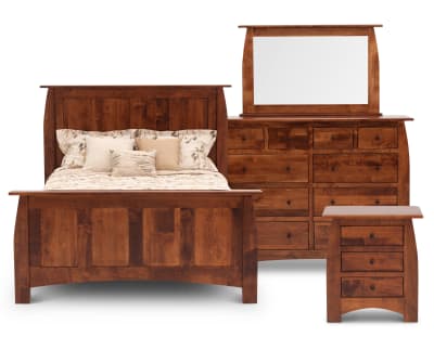 Product page for Hayworth Amish Panel Bedroom Set