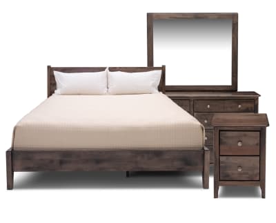 Product page for Arrowhead 4 Pc. Platform Sleigh Bedroom Set