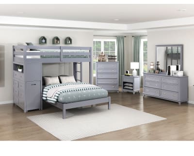 Product page for Dailany Loft Bunk Bed