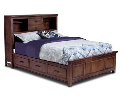 Product page for Wolf Creek Bookcase Storage Bed