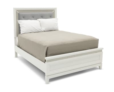 Product page for Glamour Upholstered Bed