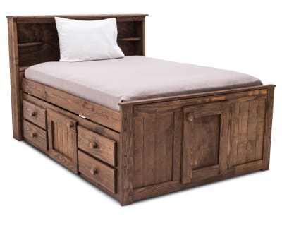 Moab Bookcase Bed with Underdresser Furniture Row
