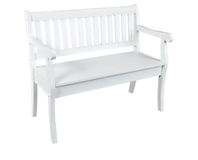 Product page for Atticus Storage Bench
