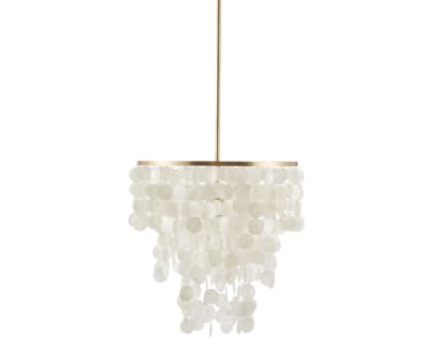 Product page for Isla Layered Capiz Shell Chandelier