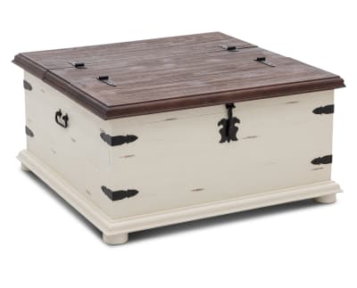 Product page for Valencia II Square Trunk Coffee Table