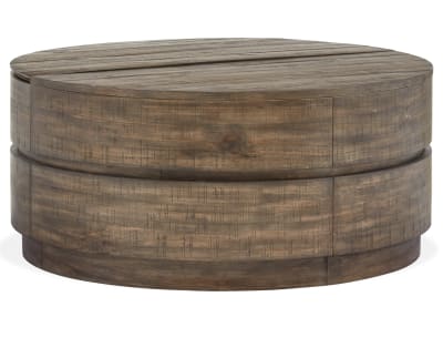 Product page for Bendigo Round Lift Top Coffee Table