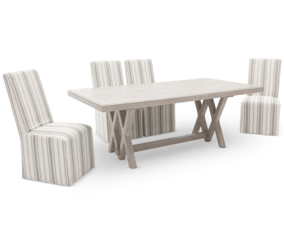 Product page for Coronado 5 Pc. Dining Room Set w/ Upholstered Chairs