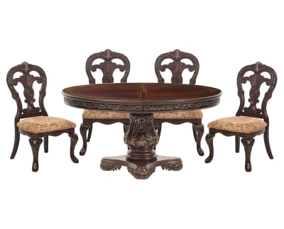 Product page for Heston 5 Pc. Round Dining Room Set