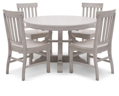Product page for Flagstaff 5 Pc. 48" Round Dining Set