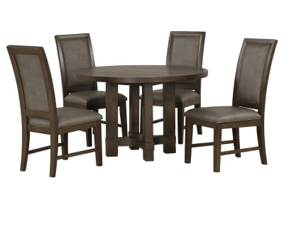 Cedar City Glass Round Dining Set Furniture Row