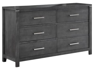 dark grey 6 drawer dresser Affordable Grey Chest 6 Drawers-ez6drawer46 main image 1