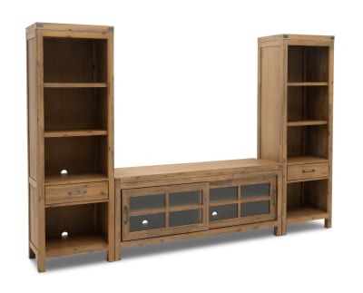 Product page for Carbondale 64" 3 Pc. Home Theater Wall