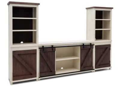 Product page for Valencia II 3 Pc. Entertainment Wall 