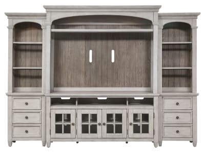 Product page for Carlyle 4 Pc. Entertainment Wall