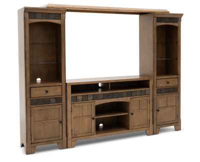 Product page for Cortez 4 Pc. 54" Entertainment Wall