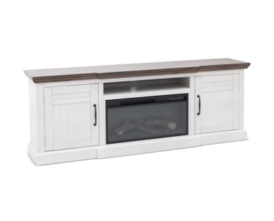 Product page for Countryside Electric Fireplace TV Stand
