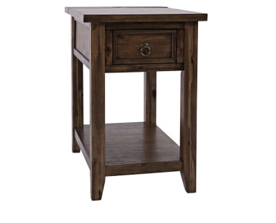 Product page for Baker Mills Power Chairside End Table