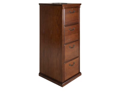 Product page for Hobbs 4 Drawer Upright File Cabinet