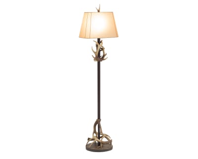 Product page for Sculpted Horn Floor Lamp