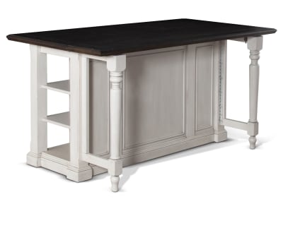 Product page for Carlstadt Counter Height Island Table