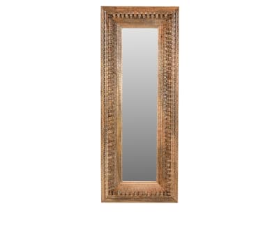 Product page for Anita Hand Carved Mirror