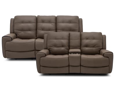 Pocono Reclining Sofa Set Furniture Row