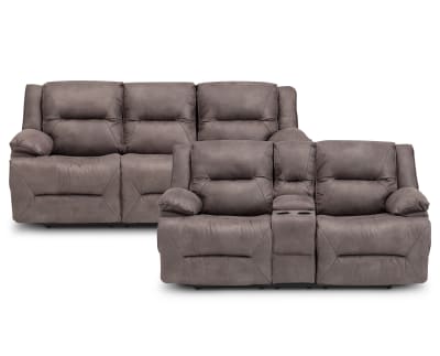 Carver Reclining Sofa Set Furniture Row