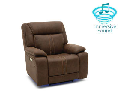 Product page for Vibe Home Theater Power Recliner