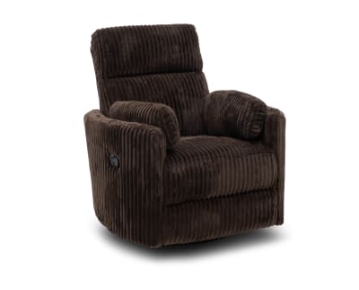 Product page for Cooper Fur Swivel Glider Recliner
