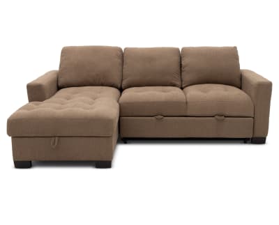 Krisha 3 Pc. Sleeper Chaise Sectional Furniture Row