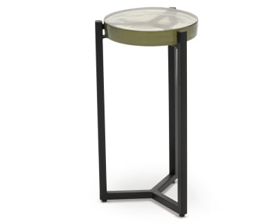Product page for Recycled Glass Metal Table