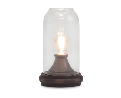 Product page for Bell Jar Table Lamp
