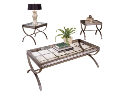 Product page for Everstone 3 Pc. Coffee Table Set