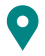 GPS pin-drop icon colored dark teal