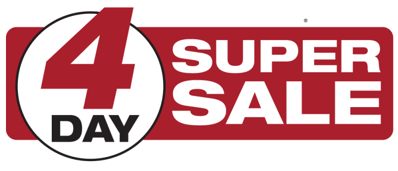 4 Day Super Sale