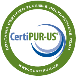 Contains Certified Flexible Polyurethane Foam - CertiPUR-US