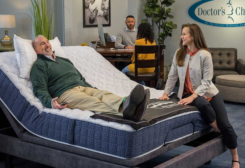 Denver Mattress sales associates helping customers