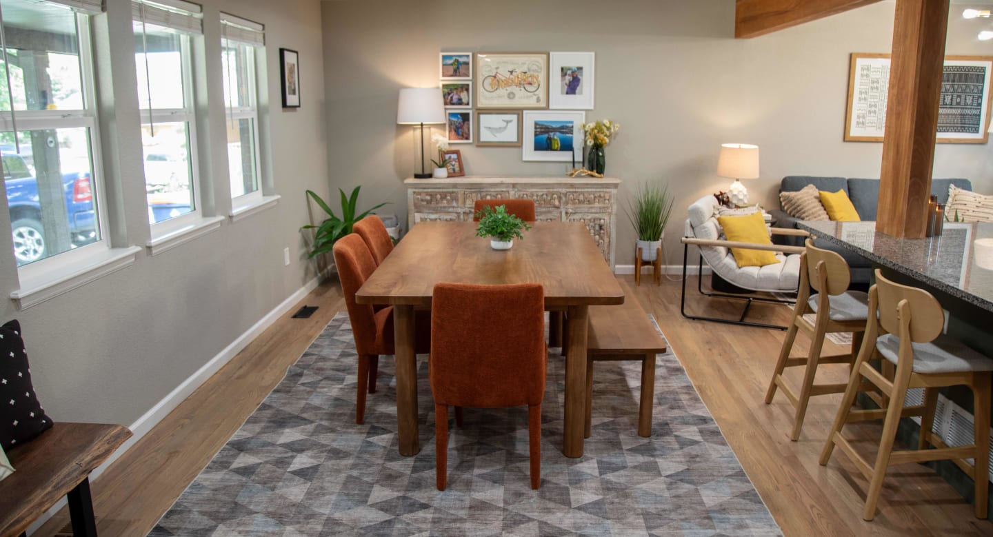 Bodhi Dining Set Styled in Kate's modern home for Real Spaces