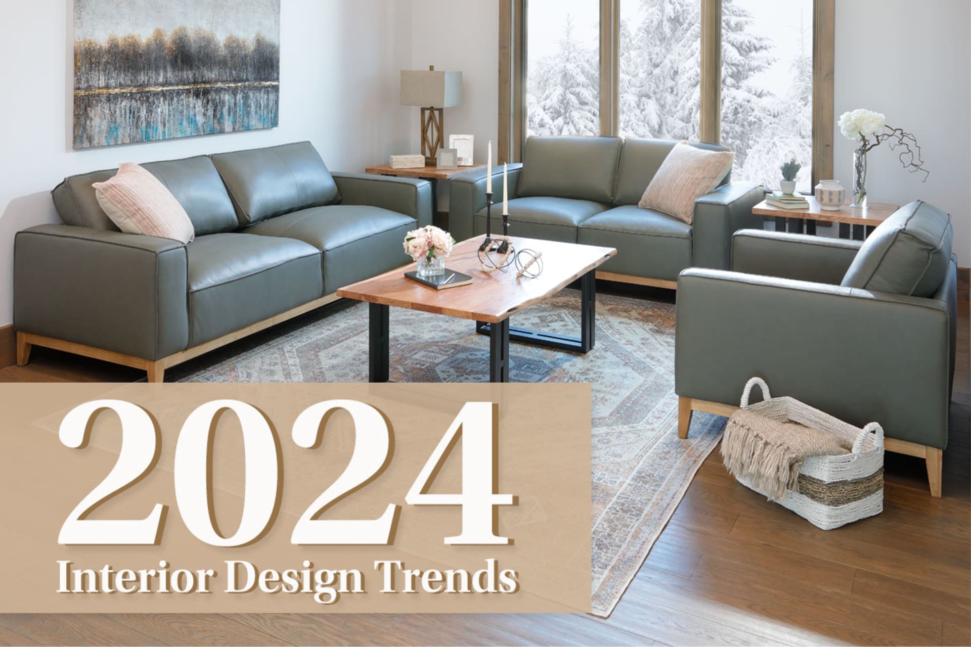 Blog page for Furniture Row's 2024 Interior Design Trends!