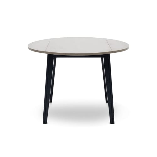 Wooden Dining Table with Navy Blue Legs