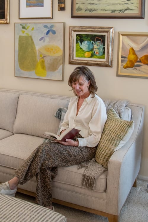 Delray Sofa styled in home