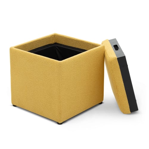 Storage Solutions Icon with Yellow Fenn Storage Ottoman