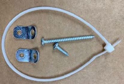 Zip tie screws and brackets