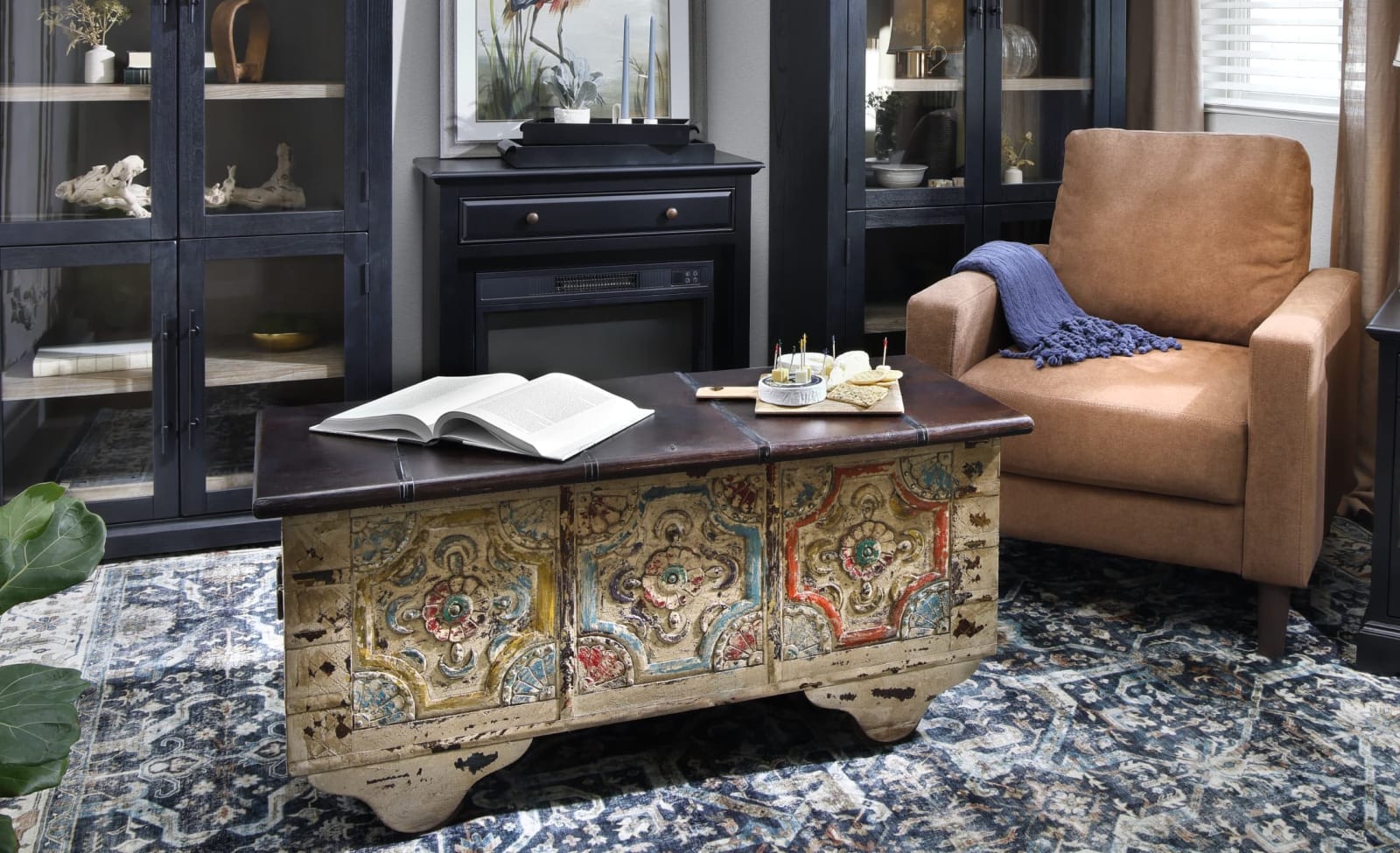 Nashik Trunk Coffee Table in office