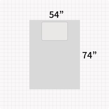 full size mattress dimension