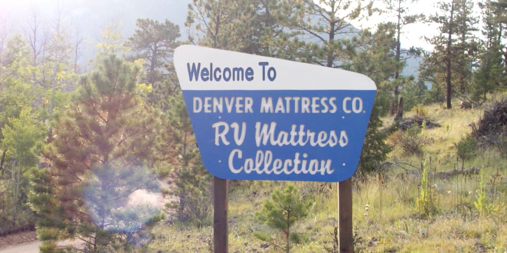 RV Mattress Sign in Forrest