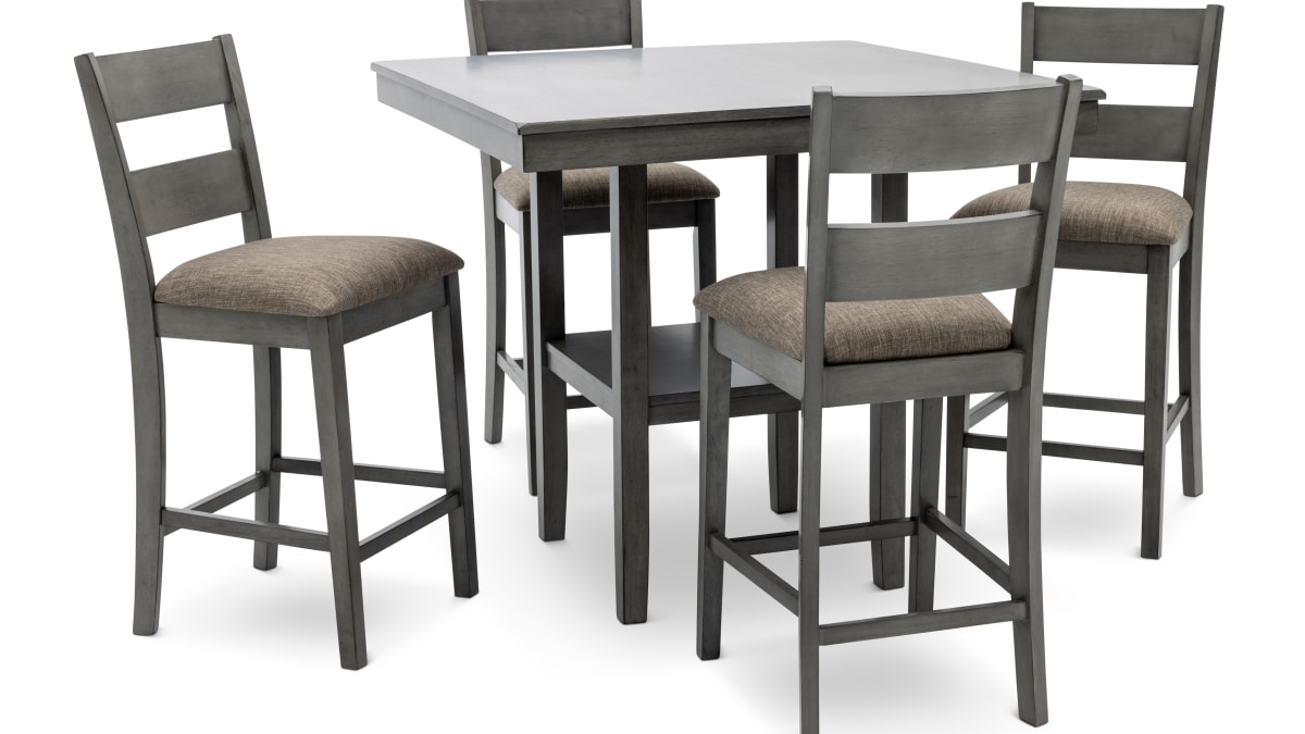 Bailey 5 Pc. Counter Height Dining Set on White