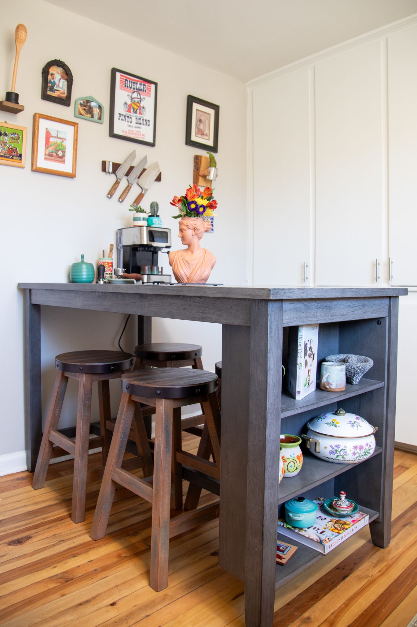 Timber Dining Table styled in home